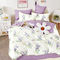 Semi Double Flat Bedsheets 3pcs. Set 170x270cm Satin Cotton Aslanis Home Helios 698160