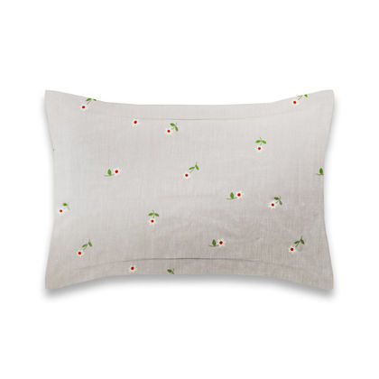 Pair of Oxford Pillowcases 50x70+5cm Satin Cotton Aslanis Home Irene B 697377