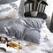 Queen Size Flat Bedsheets 4pcs. Set 235x270cm Satin Cotton Aslanis Home Lida 697135