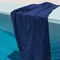 Πετσέτα Θαλάσσης 80x180cm Βαμβάκι Terry Aslanis Home Luxury Beach Μπλε Ναυτικό 688363 