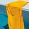 Πετσέτα Θαλάσσης 80x180cm Βαμβάκι Terry Aslanis Home Luxury Beach Κίτρινο Σκούρο 688368