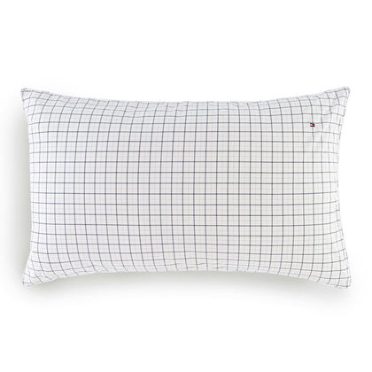 1pc. Pillowcase 65x65cm Cotton Tommy Hilfiger Adrian White - Blue 218798