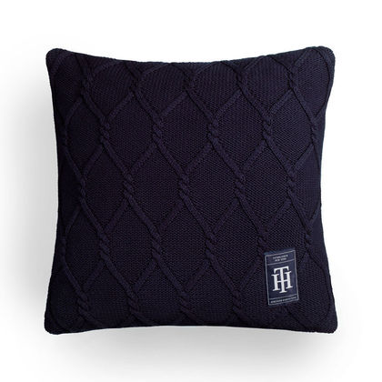 Decorative Pillowcase 40x40cm Cotton Tommy Hilfiger Twist Deco - Blue 684901