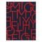Κουβερτάκι Καναπέ 130x170cm Βαμβάκι Tommy Hilfiger Logomania - Κόκκινο 666301