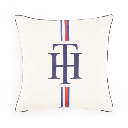 Decorative Pillowcase 40x40cm Cotton Satin Tommy Hilfiger Emblem 684895