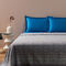 Queen Size Bedspread 255x265cm Cotton Bassetti Como - Blue 683951
