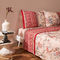 Queen Size Flat Bedsheets 4pcs. Set 250x280cm Cotton Bassetti Pallanza - Pink 683867
