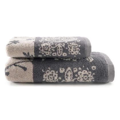 Hand Towel 40x60cm Cotton Bassetti Brenta - Pearl Grey 714577