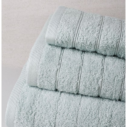 Bath Towels Set 3pcs 30x50/50x100/80x150 SB Home Elegante Collection Bonzai Mint 100% Cotton