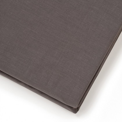 Semi Double Sized Fitted Bedsheet 120x200+32cm Cotton Melinen Home Urban - Dark Grey 20003201