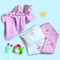Baby's Crib Sheets Set 3pcs 120x160 SB Home S Baby Collection Bike Pink 100% Cotton 152TC