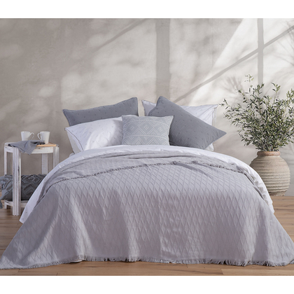 Double Blanket 230x240 NEF-NEF Serenity Collection Outlast Grey 100% Cotton
