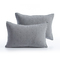 Set Of 2 Pillowcases 52x72 NEF-NEF Serenity Collection Eydis Grey 100% Cotton