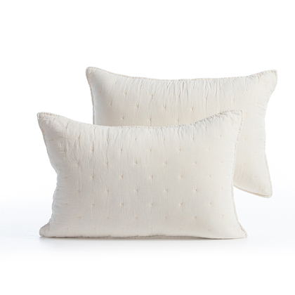 Set Of 2 Pillowcases 52x72 NEF-NEF Serenity Collection Eydis Ecru 100% Cotton