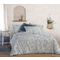 Double Bed Sheets Set 4pcs 200x270 NEF-NEF Blue Collection Moanna Blue 100% Cotton 144TC