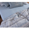 Double Bed Sheets Set 4pcs 200x270 NEF-NEF Blue Collection Canfield Blue 100% Cotton 144TC