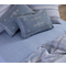 Double Bed Sheets Set 4pcs 240x270 NEF-NEF Blue Collection Canfield Blue 100% Cotton 144TC