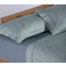 King Size Bed Sheets Set 4pcs 270x280 NEF-NEF Elements Estia Aqua 100% Sateen Cotton 300TC