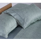 Double Bed Sheets Set 4pcs 240x270 NEF-NEF Elements Estia Aqua 100% Sateen Cotton 300TC