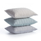 Set Of 2 Pillowcases 52x72 NEF-NEF Elements Olympia Silver Blue 100% Cotton