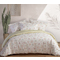 Double Bed Sheets Set 4pcs 240x270 NEF-NEF Premium Collection Vana Ecru/Grey 100% Pennie Sateen Cotton 210TC