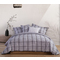 Double Bed Sheets Set 4pcs 240x270 NEF-NEF Premium Collection Caldor Grey 100% Pennie Sateen Cotton 210TC