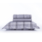 King Size Bed Sheets Set 4pcs 270x280 NEF-NEF Premium Collection Caldor Grey 100% Pennie Sateen Cotton 210TC