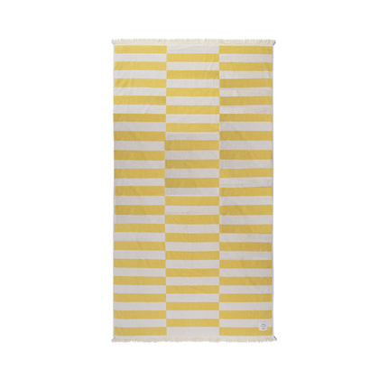 Beach Towel 90x170cm Cotton NEF-NEF Groovy/ Lime Yellow 033281