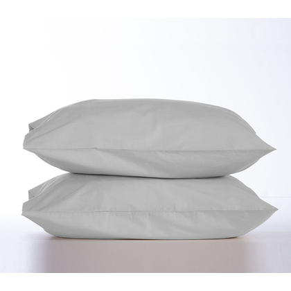 Set Of Pillowcases 2pcs 52x72 NEF-NEF Basic 1212-Silver Grey 100% Cotton Pennie 144TC