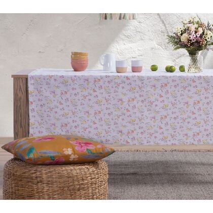Tablecloth 140x140cm Cotton/ Polyester NEF-NEF Citrus Flower 035055