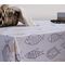 Stain Free Tablecloth 140x240cm Cotton NEF-NEF Fish Style - Ecru 035051