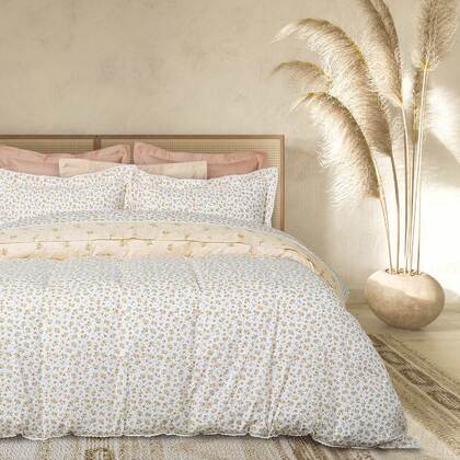Double Bed Sheets Set 4pcs 230x260 Das Home Prestige Line 1682 100% Cotton Satin 210TC
