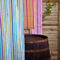 Κουρτίνα Μπάνιου 180x200cm Palamaiki Multi Stripes Rose/Ροζ