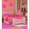 Παιδικό Κρεβάτι Ξύλινο Ημίδιπλο (για στρώμα 110x200) Smile Δρυς Ροζ 