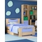 Παιδικό Κρεβάτι Ξύλινο Ημίδιπλο για στρώμα 110x200 Smile Δρυς Σιέλ 