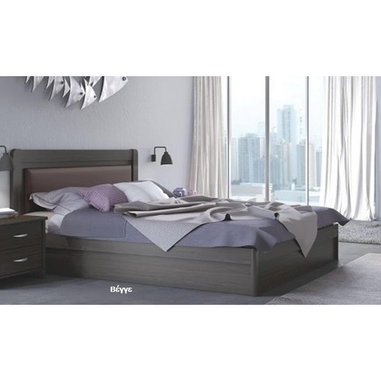 Κρεβάτι Ξύλινο Διπλό 150 x 200 Με Αποθηκευτικό Χώρο/Βέγγε 30116