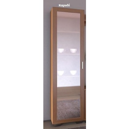 Glass Door Cabinet/Walnut