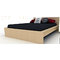 Κρεβάτι ξύλινο διπλό Irven σε χρώμα Δρυς 160x200