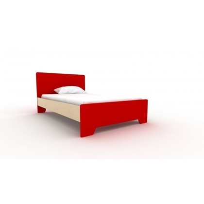 Παιδικό Μονό Κρεβάτι Κόκκινο 90x190/200  Irven  Ecolla