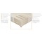 Wooden Double Bed with Μetal Design/Mocha