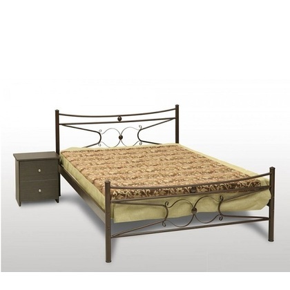 Κρεβάτι Μεταλλικό MetalFurniture Πέταλο 150x200 Με Επιλογή Χρώματος