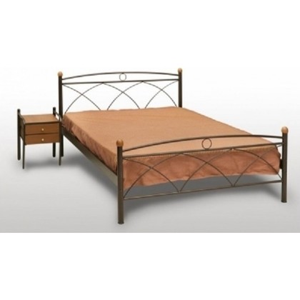 Κρεβάτι Μεταλλικό MetalFurniture Κως 140x190 Με Επιλογή Χρώματος