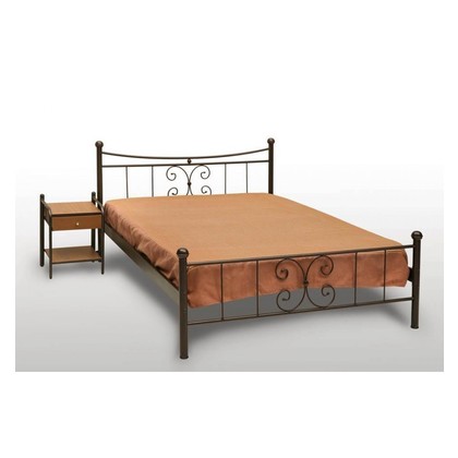 Κρεβάτι Μεταλλικό MetalFurniture Πεταλούδα 150x200 Με Επιλογή Χρώματος