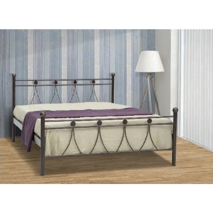 Κρεβάτι Μεταλλικό MetalFurniture Λάμδα 140x190 Με Επιλογή Χρώματος