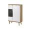 Glass Door Cupboard Home Furniture 17103-PR L90/W40/H134 cm