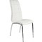 Καρέκλα Δείπνου PU Varossi Amelia Λευκό 42x43x95cm