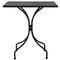 Τραπέζι Μεταλλικό Varossi Flex Μαύρο 70x70x71
