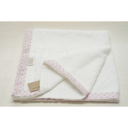 Baby Towel 75x75cm Ninna Nanna Pink Grey 