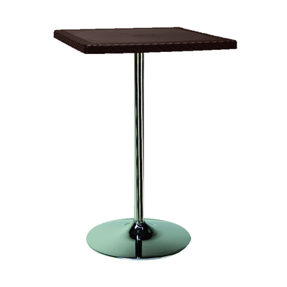 Τραπέζι Bar Calaf Πολυπροπυλένιο Wicker/ Καφέ 70x70x106cm