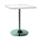 Τραπέζι Liu Πολυπροπυλένιο Wicker/ Λευκό 70x70x76cm